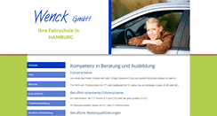 Desktop Screenshot of fahrschule-wenck.de