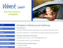 Tablet Screenshot of fahrschule-wenck.de